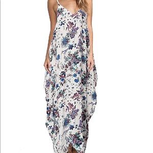 2 for $40! White Floral Maxi Dress